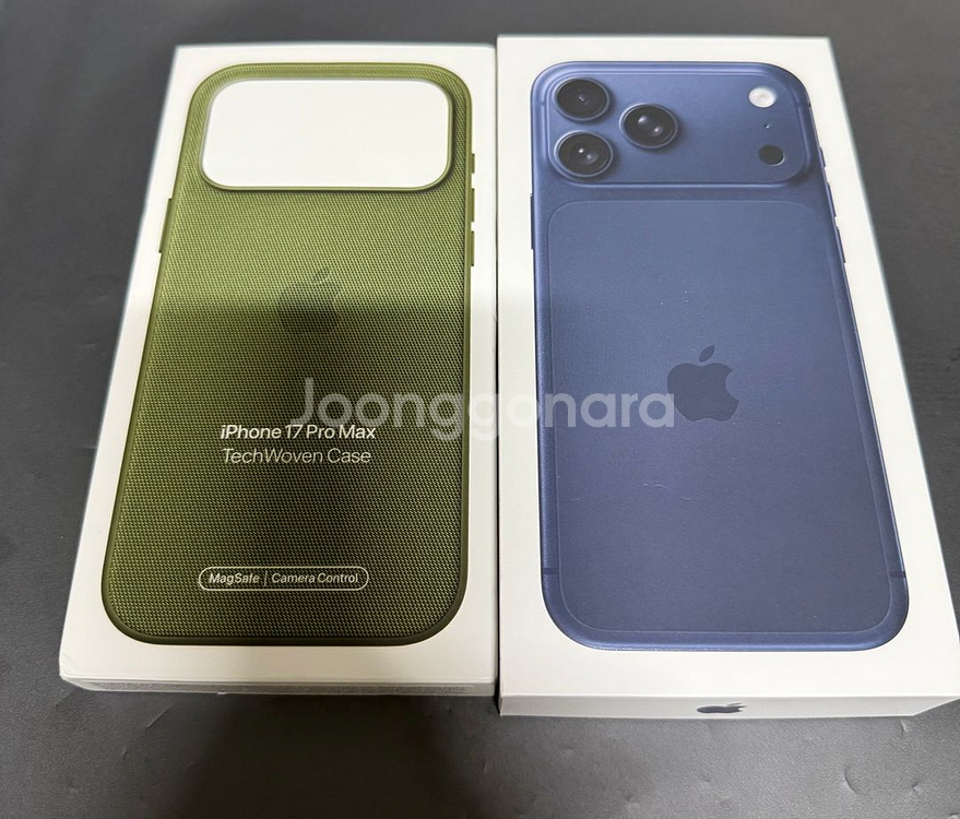 (자급제)아이폰17프로맥스256GB+우븐케이스 팝니다.--0