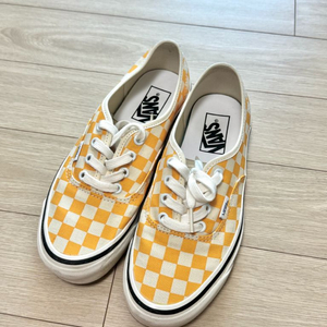 반스 어센틱 체커보드 옐로우 240