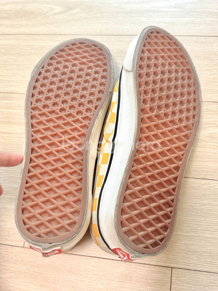 반스 어센틱 체커보드 옐로우 240--3