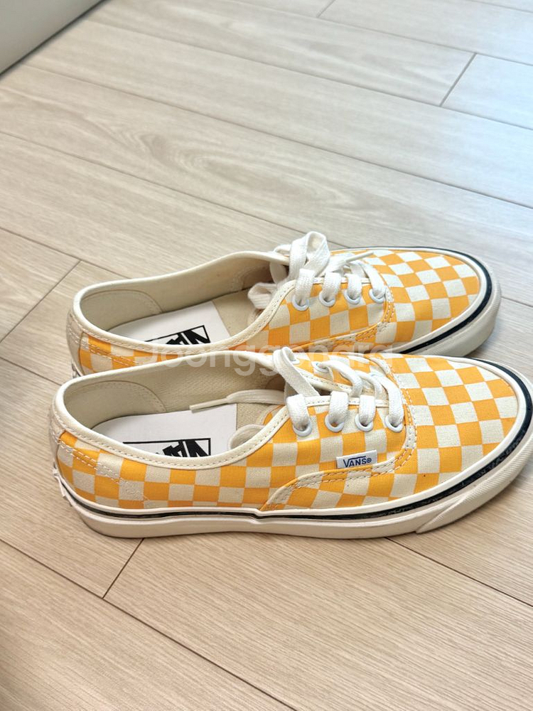반스 어센틱 체커보드 옐로우 240--2