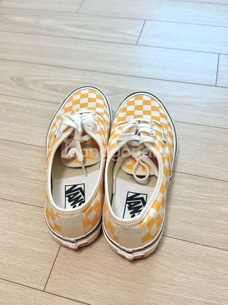 반스 어센틱 체커보드 옐로우 240--1