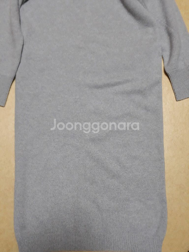 더캐시미어 캐시미어100 니트 원피스S--5