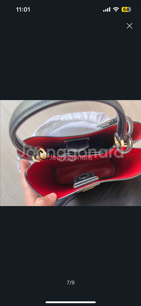 [거의새상품] 프라다 파니에 사피아노 가죽 *미디움--6