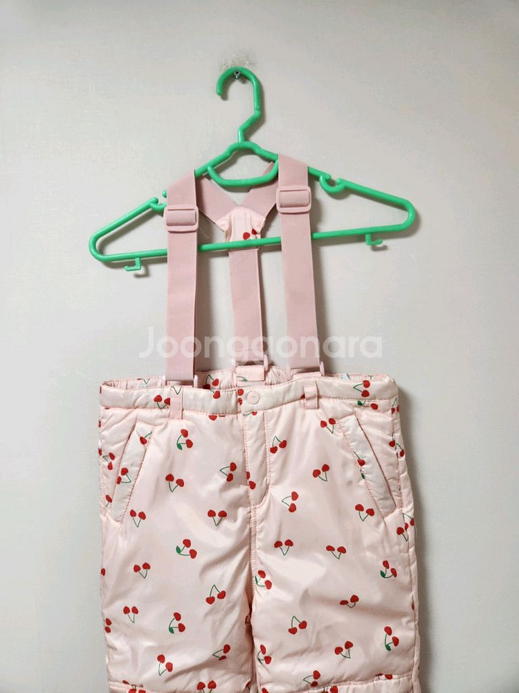 130사이즈 berrymay 피치색 앵두무늬 스키복 하--2