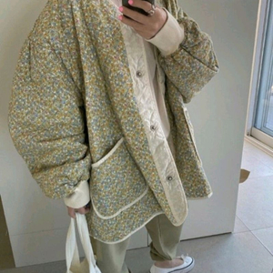 비비안리 유채꽃 누빔점퍼