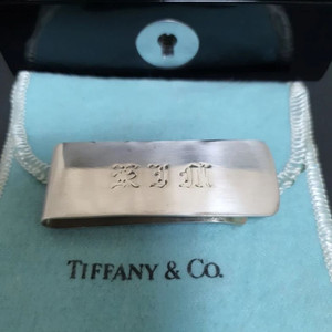 티파니 TIFFANY & Co. 머니클립 레이저 각인