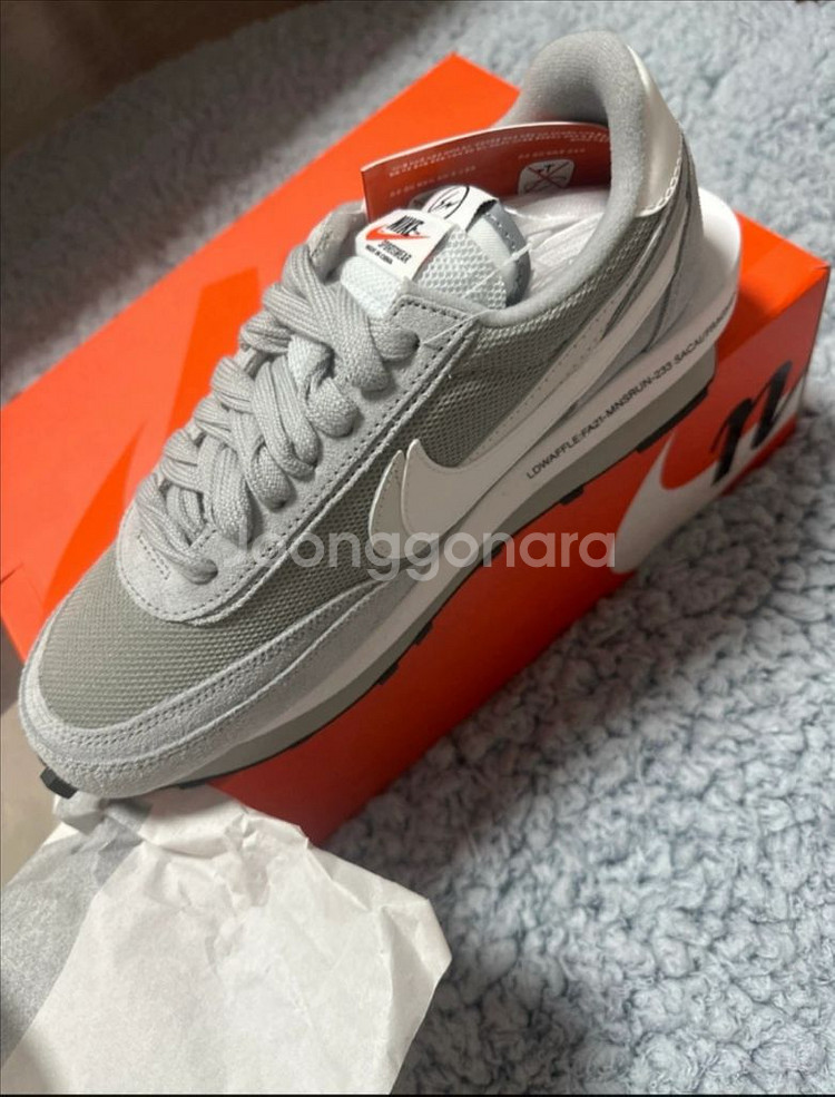 나이키x사카이x플라그먼트 260 새상품(라이트 스모크--1