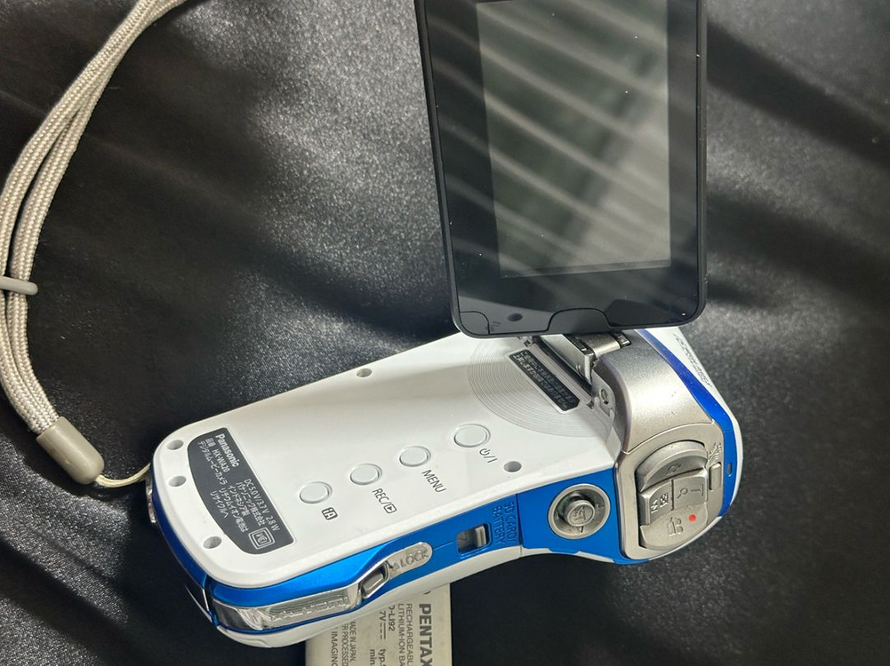 파나소닉 HX-WA20 화이트 블루 캠코더 하트시그널--1