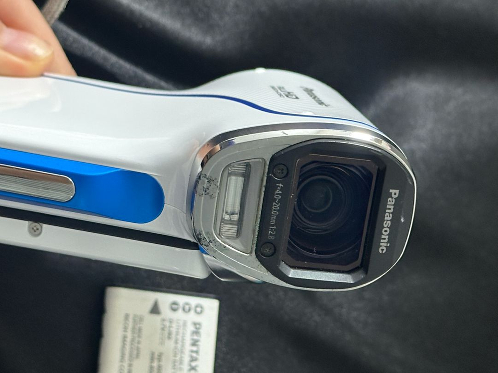 파나소닉 HX-WA20 화이트 블루 캠코더 하트시그널--4