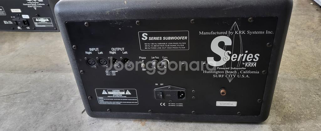 KRK S10 Watt Powered 스튜디오 서브우퍼--3