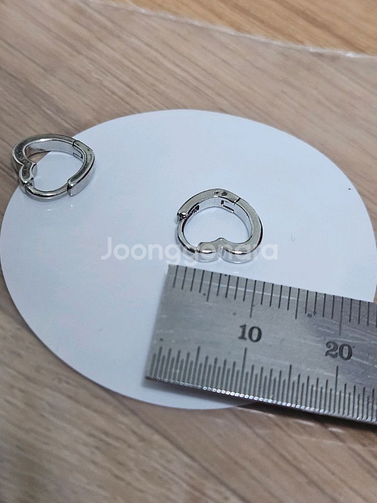새상품*하트 원터치 피어싱--2