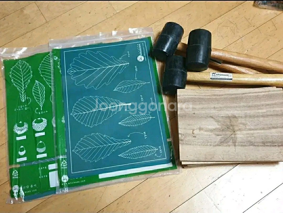 나뭇잎 탁본 뜨기 세트 홀씨 숲체험 교구--0