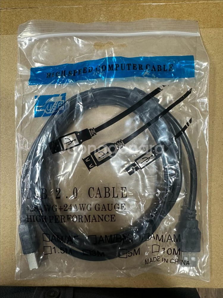 USB 2.0 케이블 새상품 (1000개)--0