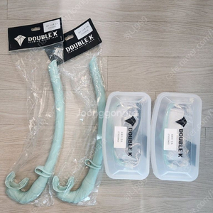 프리다이빙 더블케이 마스크+ 스노클(민트색)