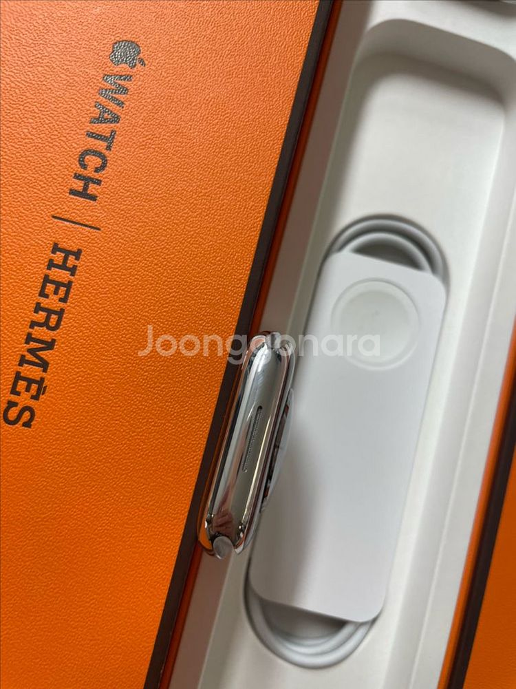 애플워치8에르메스 45mm 실버 애플케어+ 신품급--4