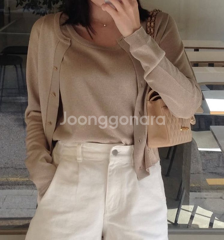 아스띠에 포르타글리터가디건 샴페인골드--4