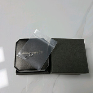 14K 화이트골드 원터치 이어링 5.5mm