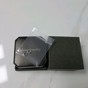 14K 화이트골드 원터치 이어링 5.5mm