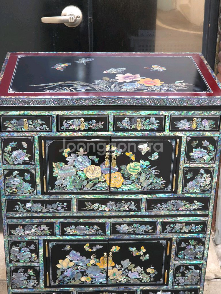 나전칠기 작은서랍장--8