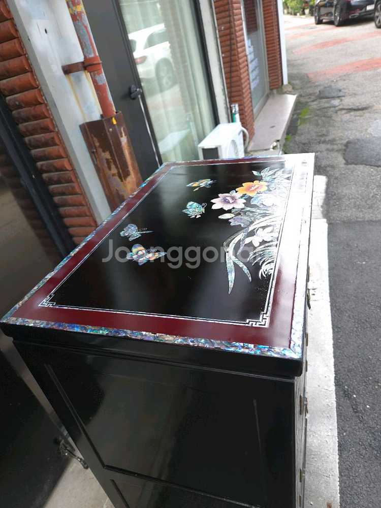 나전칠기 작은서랍장--9