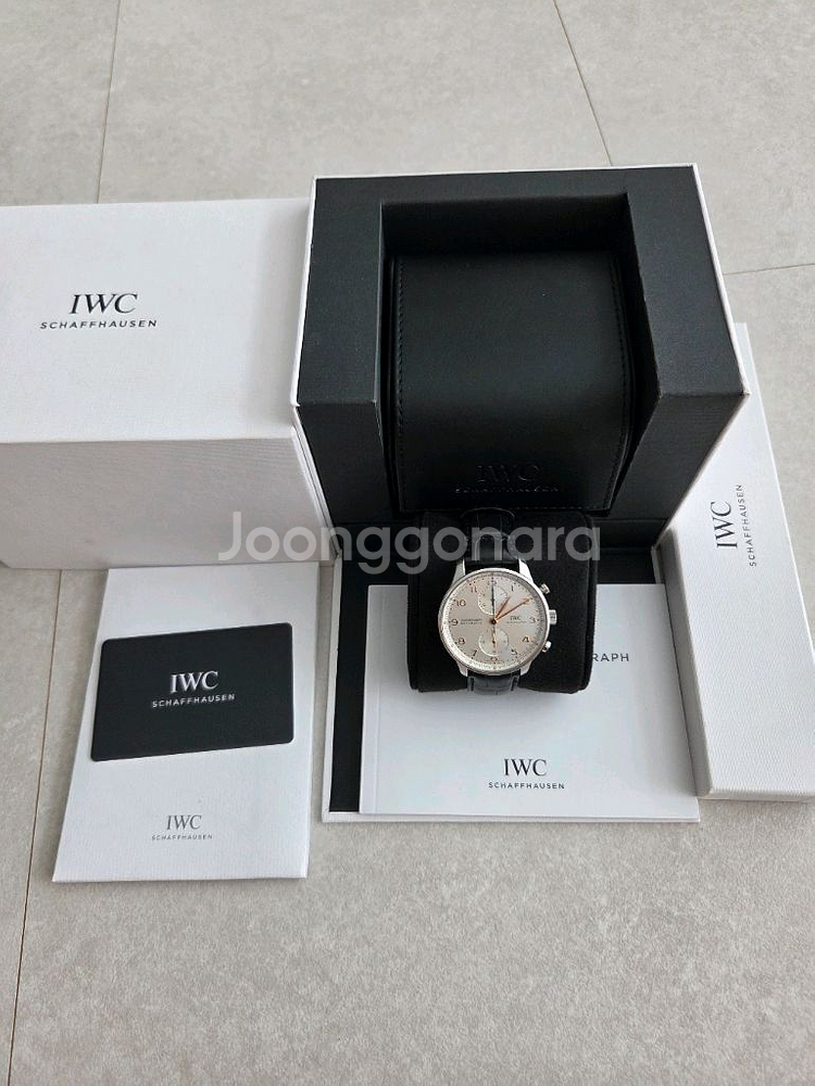 IWC 포르투기저 신형 골드핸즈 41mm--5