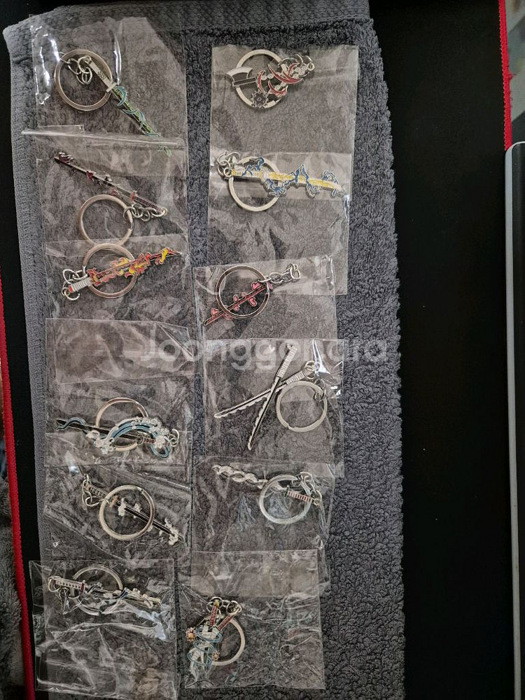 (알리)귀멸의 칼날 일륜도 키링--0