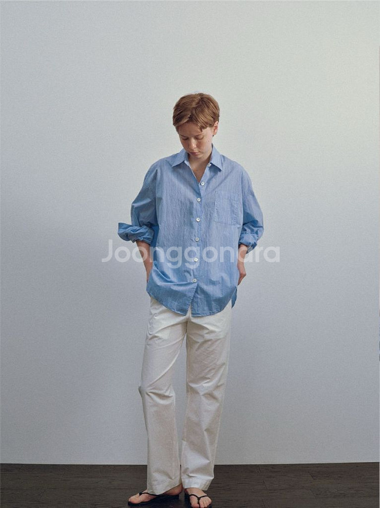 낫띵리튼 셔츠 Timon striped shirt--3