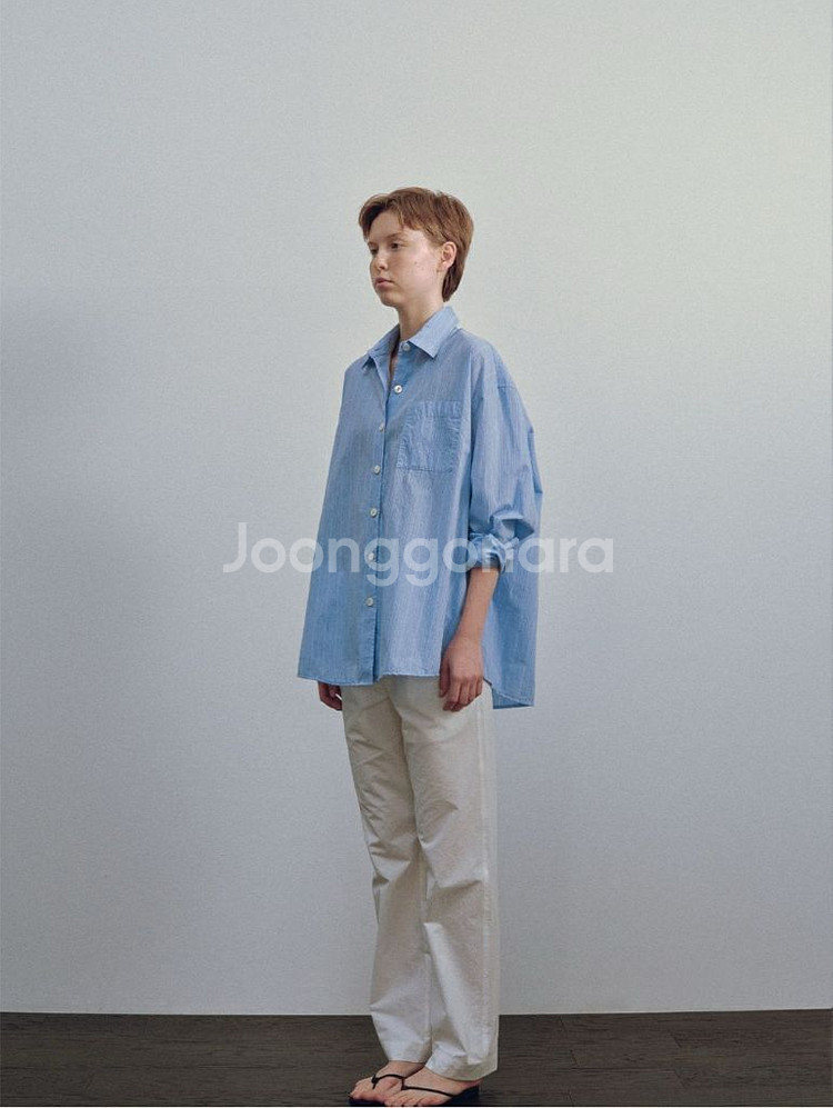 낫띵리튼 셔츠 Timon striped shirt--2