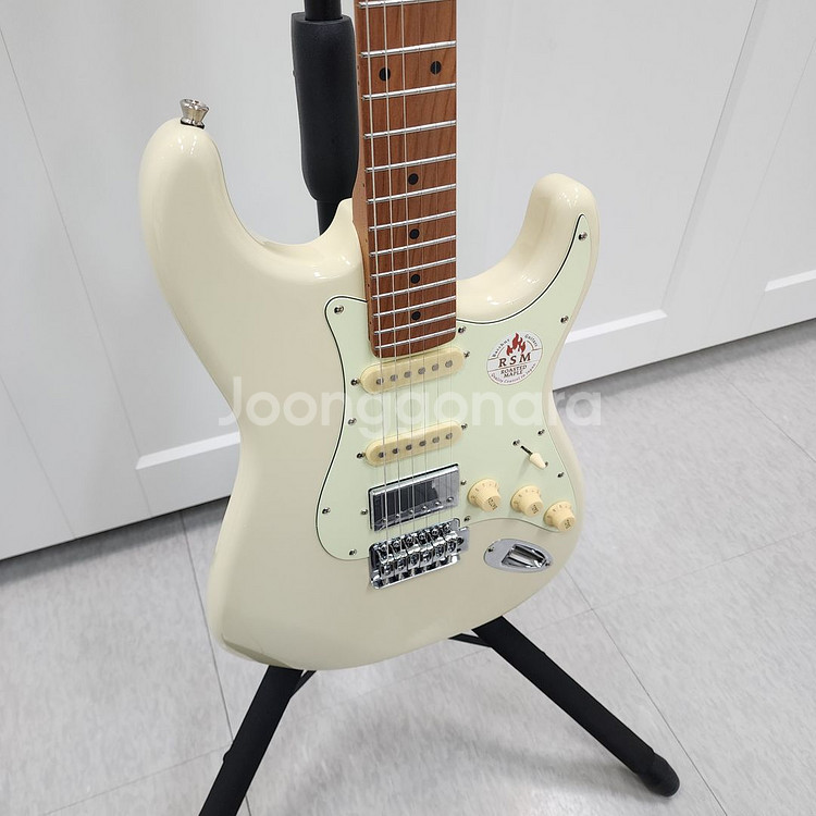 바커스 스트랫 일렉기타 BST-2-RSM 화이트--5
