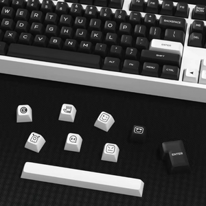 KBDiy 161 키 PBT SA 블랙 키캡