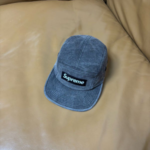 Supreme 슈프림 스톤 워시드 블랙 캠프캡 모자 (