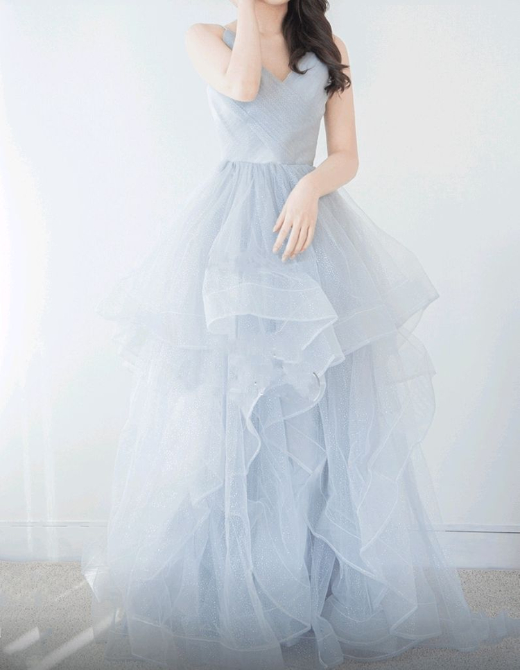 셀프 웨딩드레스, 촬영용 컬러드레스, 유색 드레스 판매 이미지