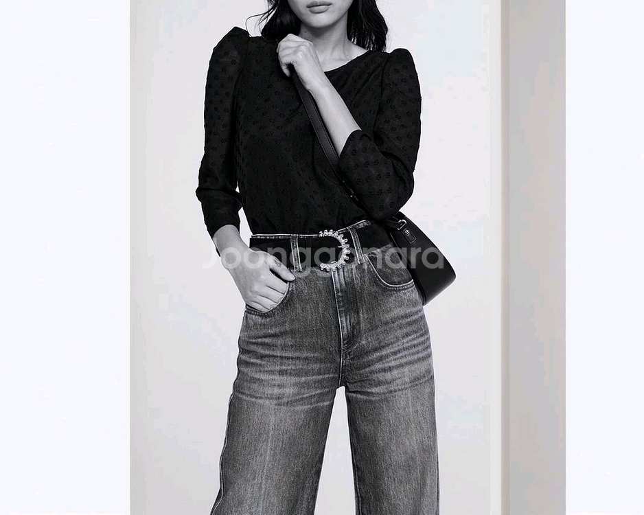 끌로디 피에로 A라인 시스루 블라우스 사이즈 38--0