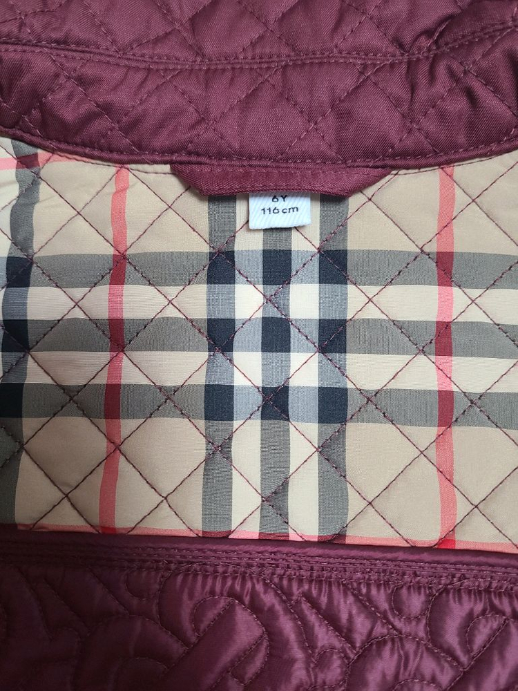 버버리키즈 6y 버버리칠드런 퀼팅자켓 이미지