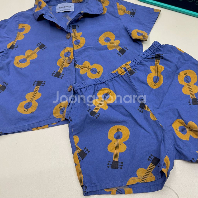 보보쇼즈 어쿠스틱 기타 반팔셔츠셋업 92cm--0