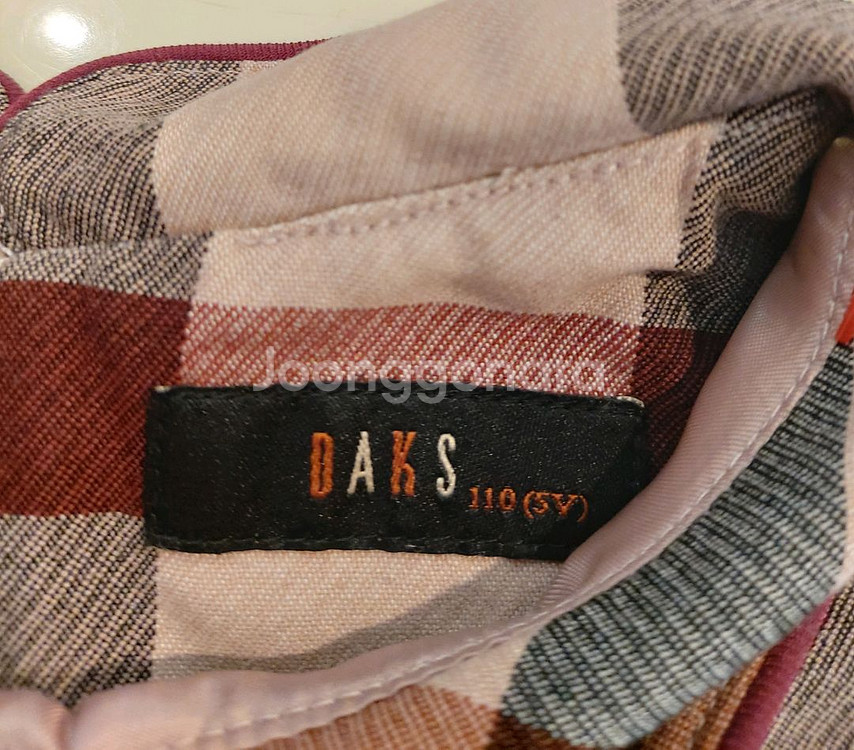 아동 닥스키즈 봄가을 체크원피스 110사이즈--2