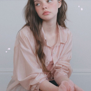 텐셀 글로우 시어셔츠 핑크 스크런치세트 정가9만5천 미