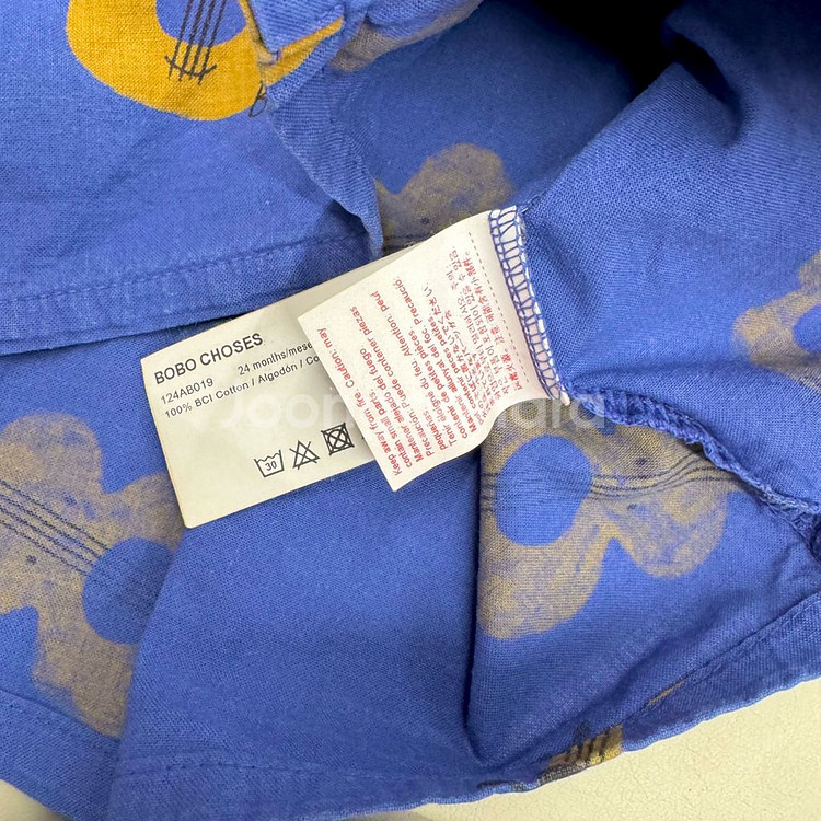 보보쇼즈 어쿠스틱 기타 반팔셔츠셋업 92cm--7