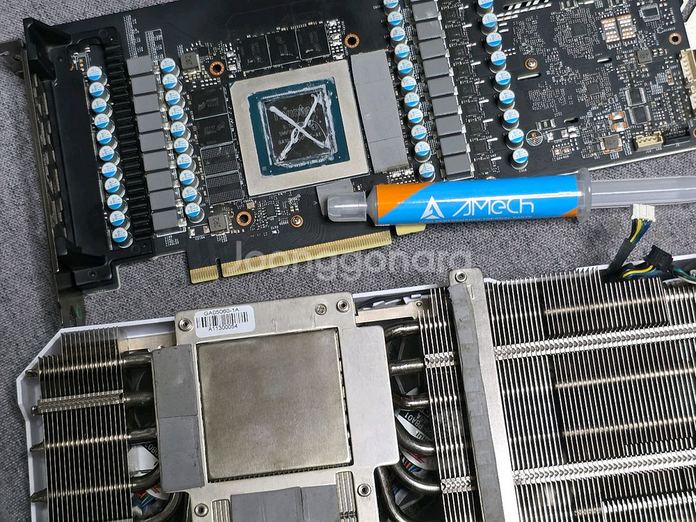 택포 갤럭시 RTX3080 3080 화이트 그래픽카드--0