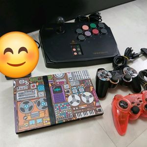 PS2 플스2 슬림 (패드2개)(조이스틱)