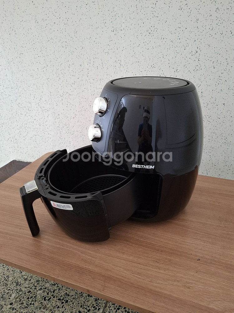 톰슨 더 팬시 에어프라이어 4L ESR-A4001 블랙--5