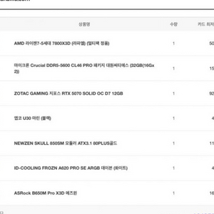 9600x 컴퓨터 반본체 삽니다 (비슷한급 환영)