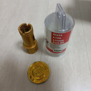 가와사 그라인더용 다이아몬드 멀티홀쏘 유리홀쏘 22mm