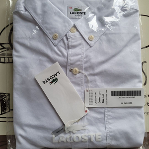 lacoste all white shirts 긴팔