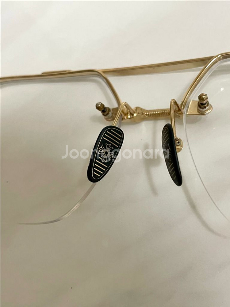 새상품 신형 크롬하츠 플루이드 안경 투톤금테 보증서O--5