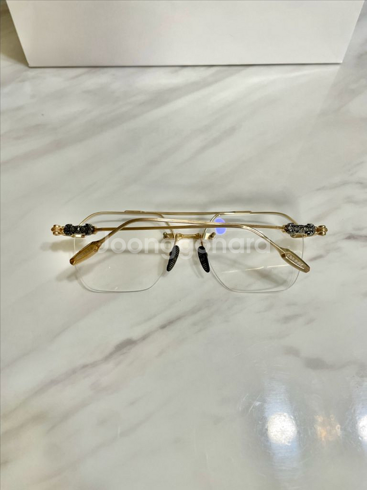 새상품 신형 크롬하츠 플루이드 안경 투톤금테 보증서O--2