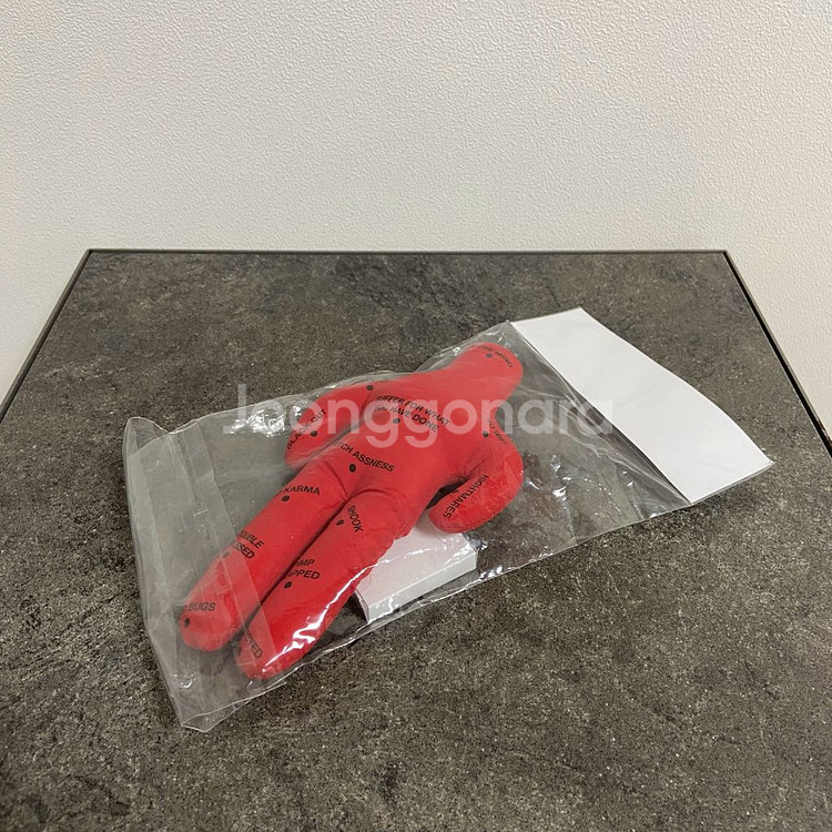 슈프림 부두 돌 레드 인형 세트 인테리어 소품--5