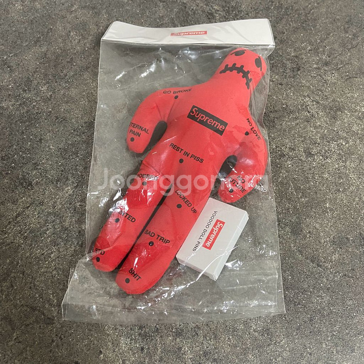 슈프림 부두 돌 레드 인형 세트 인테리어 소품--7