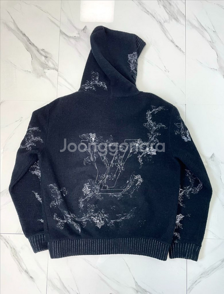 루이비통 엠브로이더드 후리스 후드집업 XL 정품카드O--0