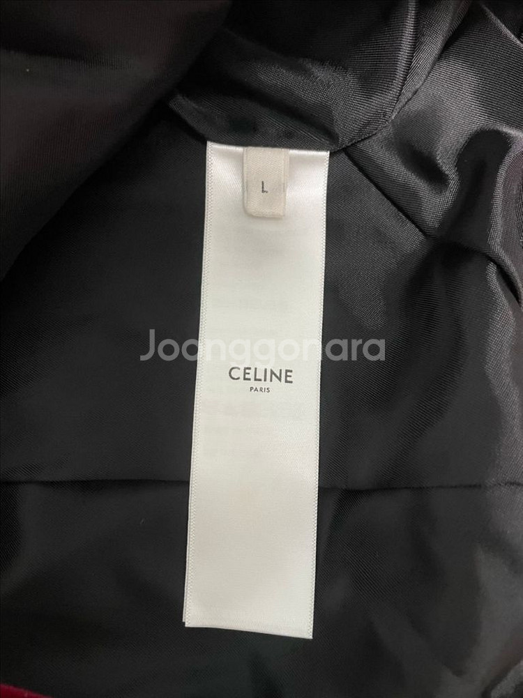 새상품 셀린느 트리오페 벨벳 트랙 져지 자켓 L 버건디--2